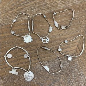 Good Charma sterling silver bracelets (6)